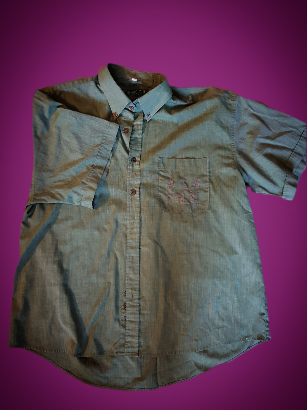 Miniature : Chemise longue verte A LA FOLIE
