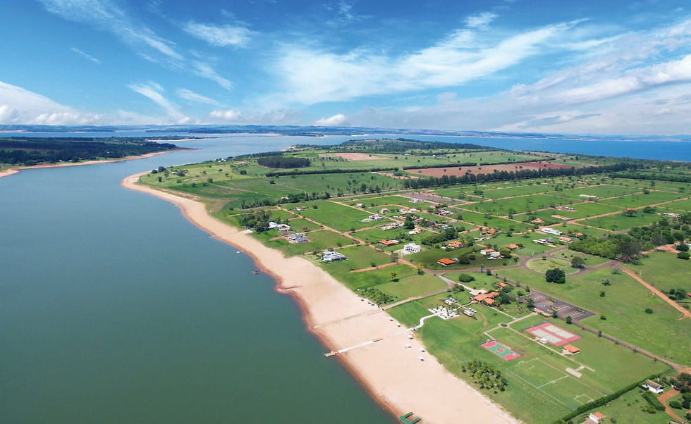 Miniatura: Terreno em loteamento fechado com lazer as margens da represa