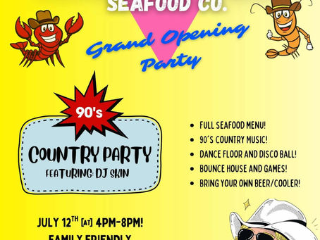 Ragin' Tails Seafood Co. Grand Opening || 90's Country Party! || Crawfish and Shrimp Boil + Snow Crab Legs