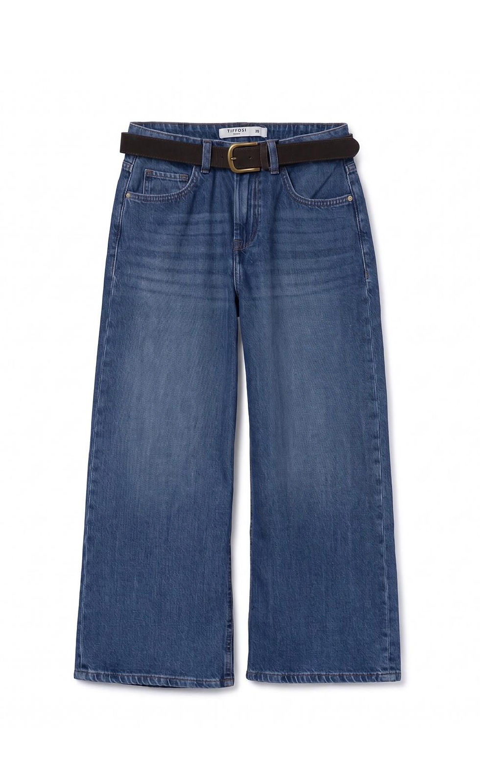 Miniatura: Jeans Cropped  con cintura modello NORA