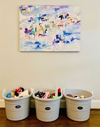 Playroom organization, decluttering, tidy playroom storage solutions Dallas Texas, Jenny Dietch expert organization
