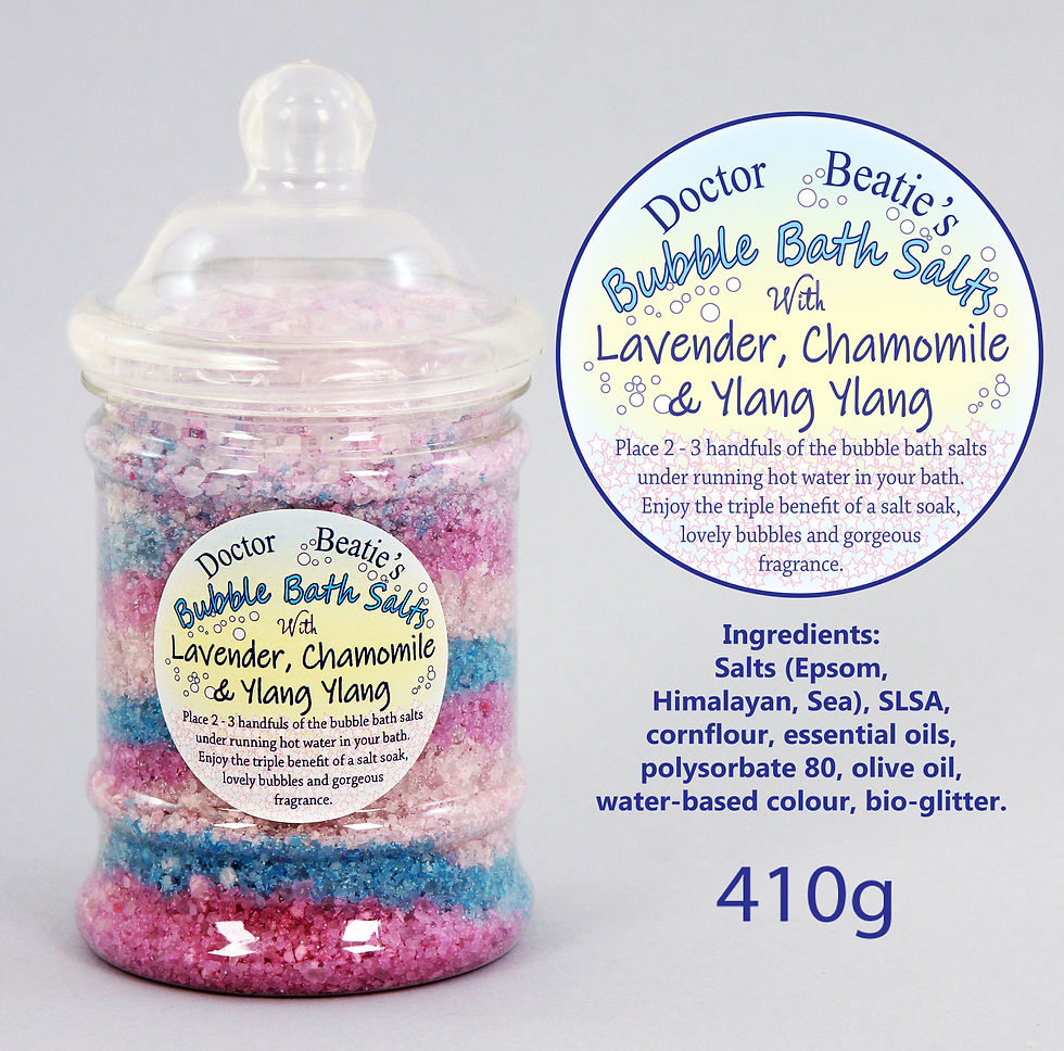 Lavender Chamomile & Ylang Ylang Bubble Bath Salts