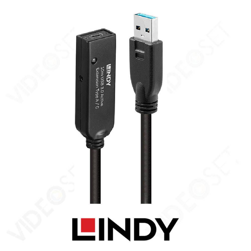 43376 - Lindy 10m USB 3.0 Active Extension Type A to C