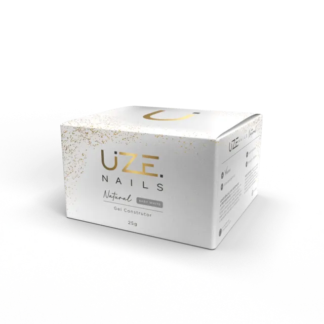 Miniatura: Gel Construtor Natural Baby White 25g Uze Nails