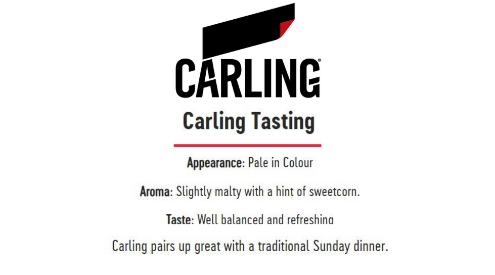 Carling Tasting Notes