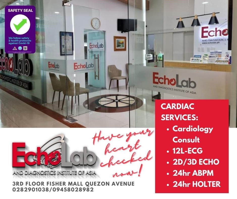 Eye-level view of Echolab.ph storefront in Quezon City