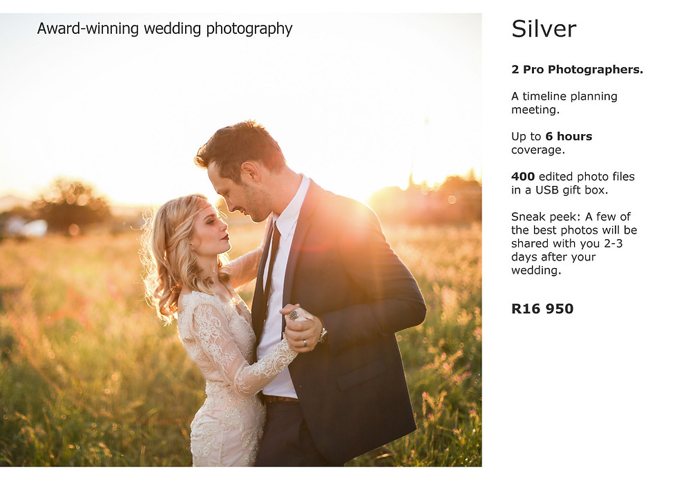 Packages Zandri du Preez Photography