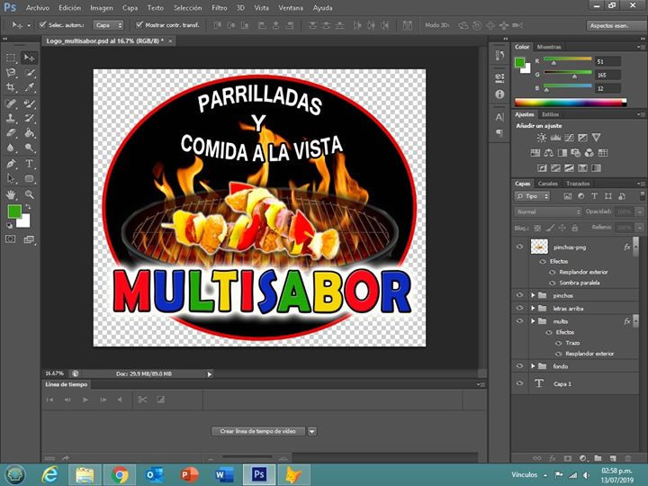 Modificación de logotipo para mis amigos