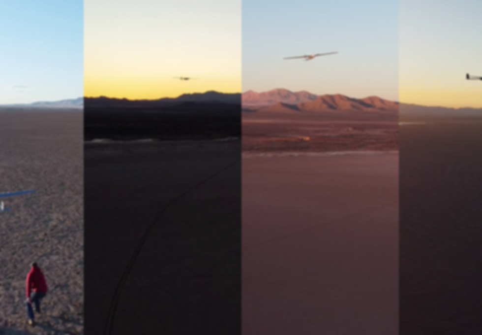 uavs over mountains during 26 hour flight