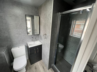 toilet and shower installation