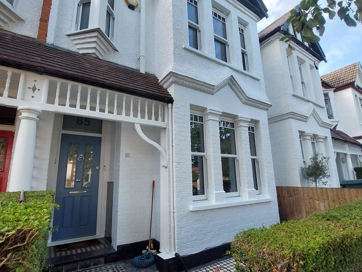 new painted house