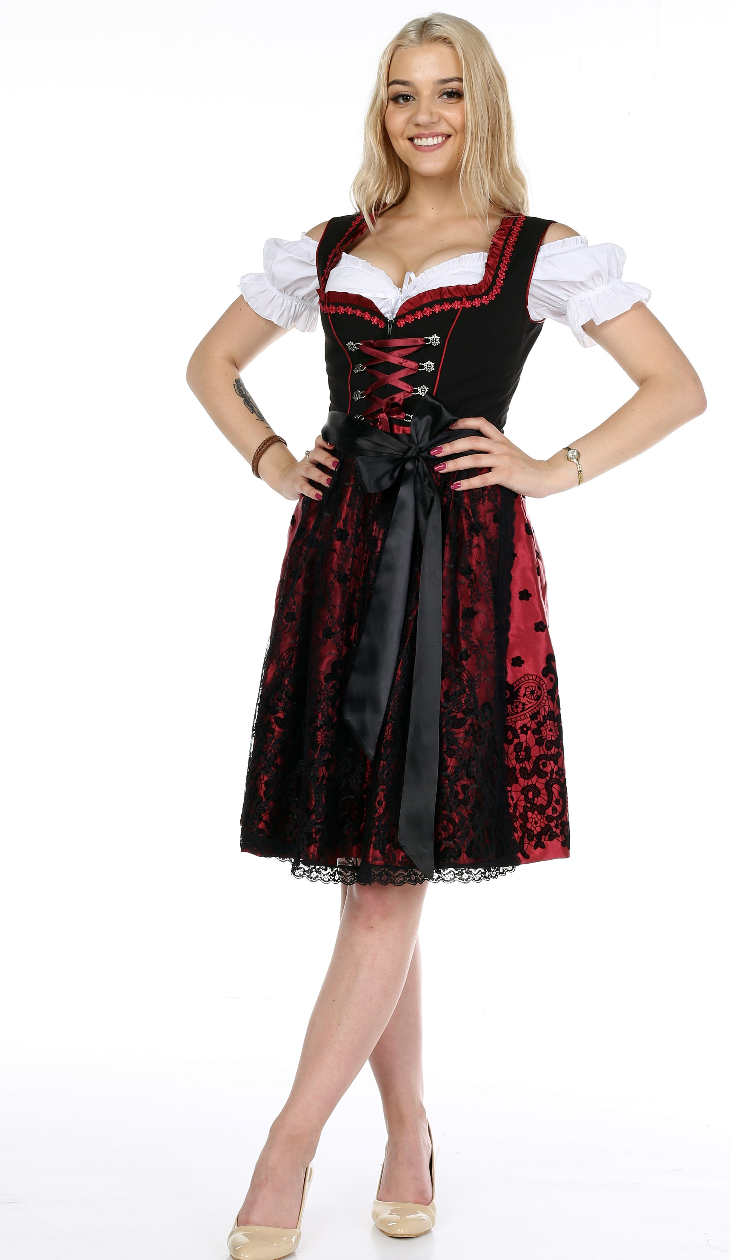 0200 Weinrote Lifos Dirndl