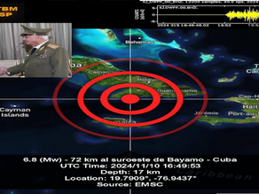 Le mal élu et décrié, Tebboune reçoit le vice-ministre cubain des Forces Armées⏩ Cuba frappée par deux puissants séismes en quelques heures... Le porte poisse 👹 frappe encore