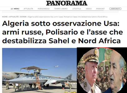 L'Algérie sous surveillance américaine: les armes russes, Polisario et l'axe qui déstabilise le Sahel et l'Afrique du Nord