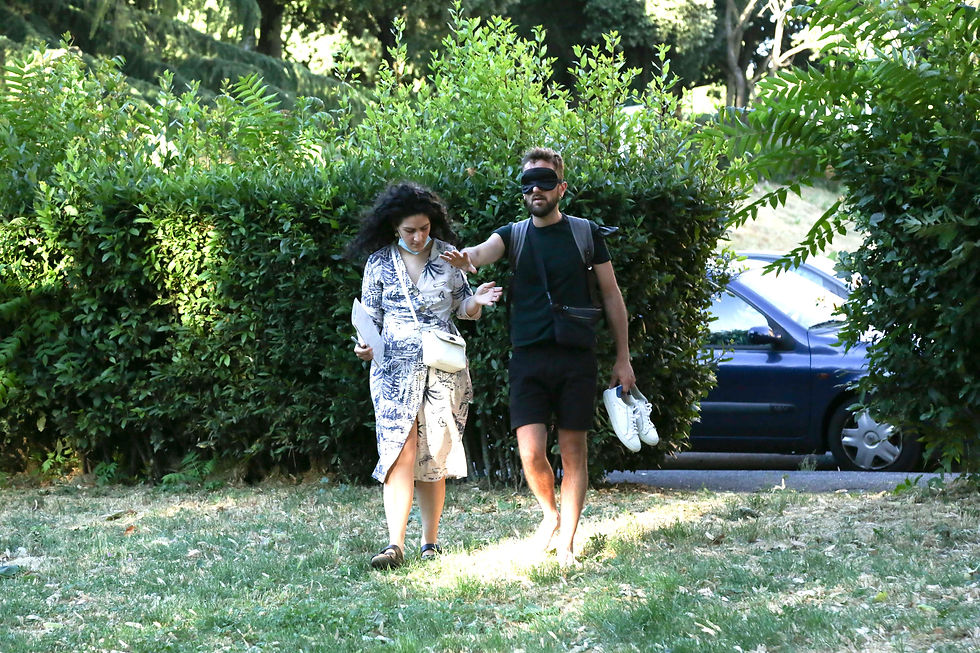 Percorso Urbano in Deprivazione Visiva, Numero Cromatico, Firenze, 2021