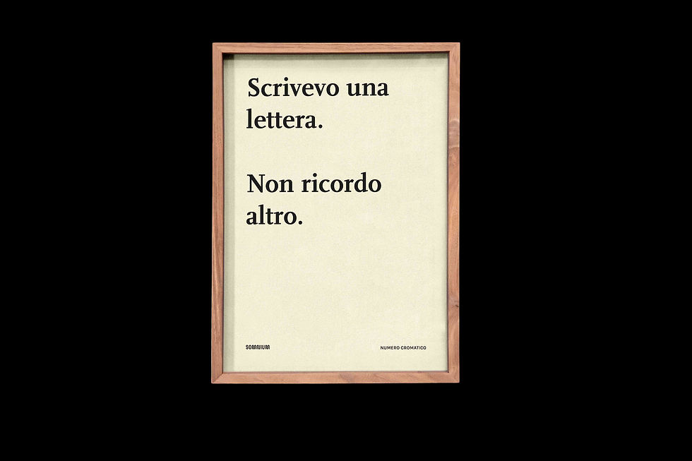 Scrivevo una lettera