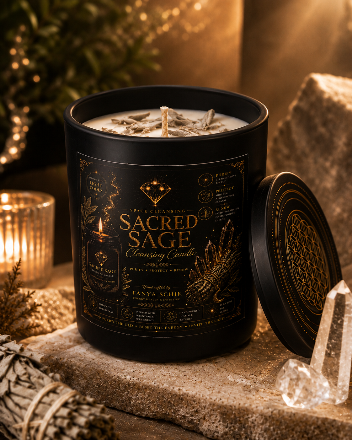 Sacred Sage Cleansing Candle
