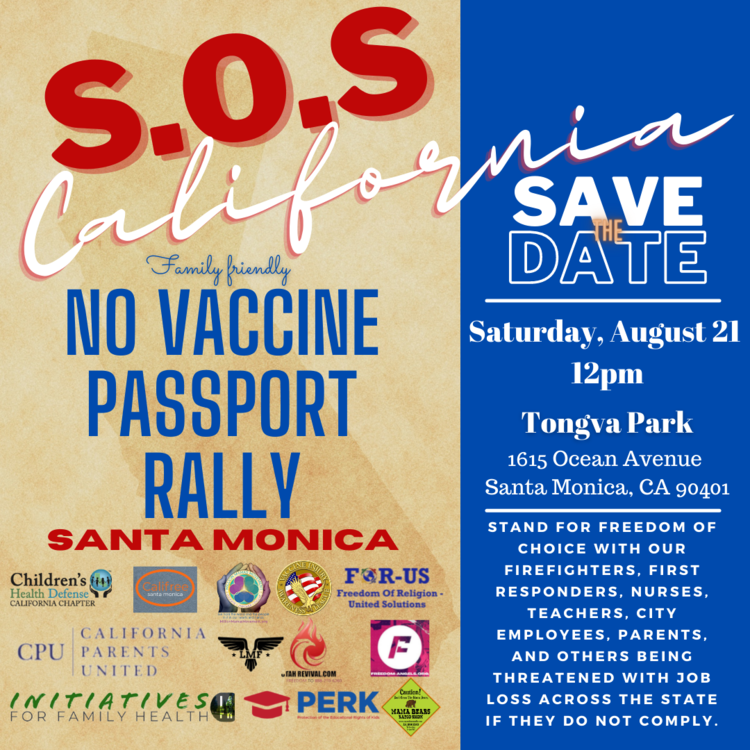 SOS! RALLY AGAINST VAX PASSPORTS! SOS!