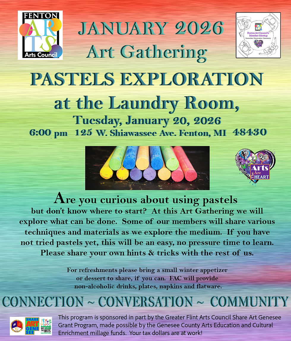 You're Invited to FAC's monthly Art Gathering Meetup