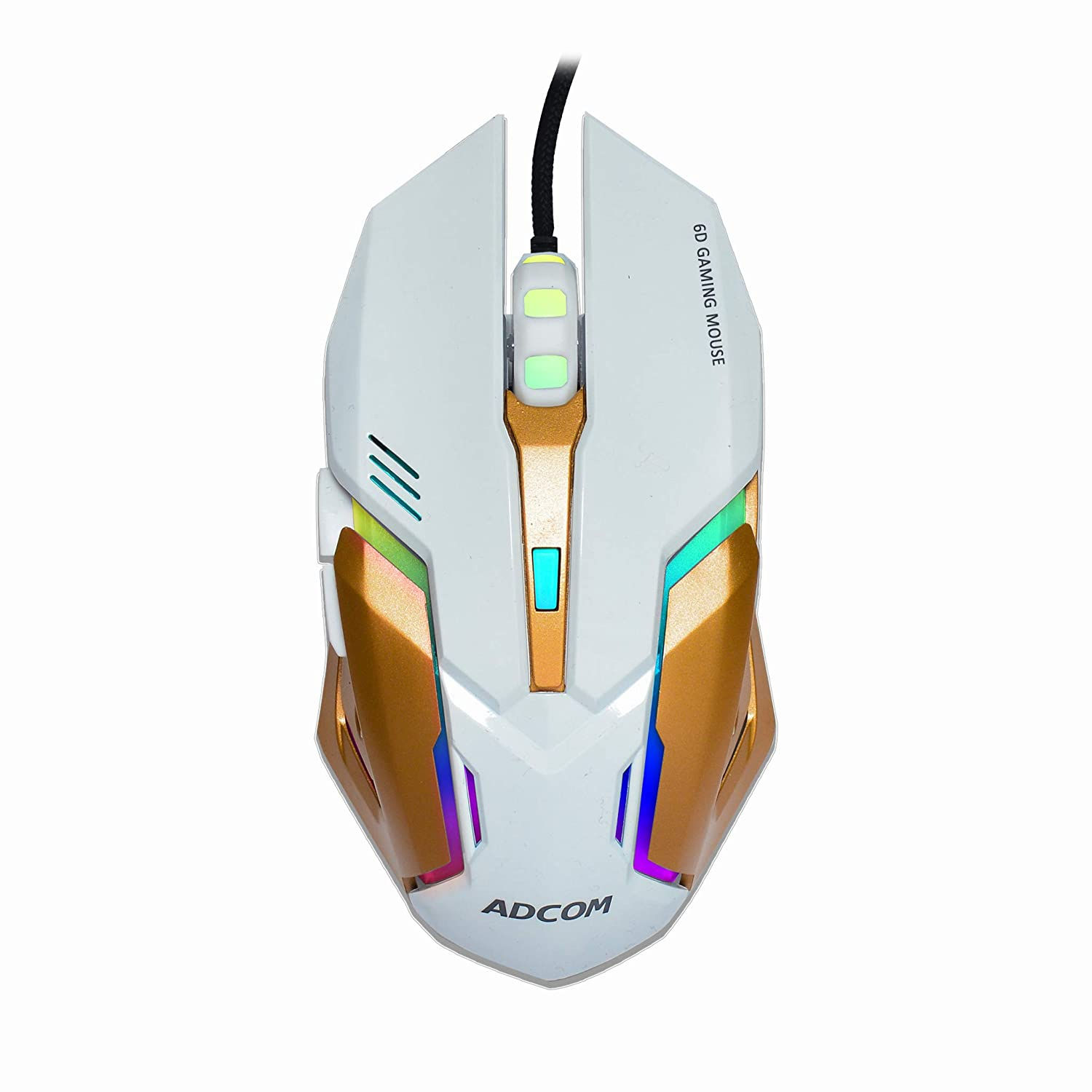 Adcom Maverick Super Gaming Mouse - RGB LED 6D USB Wired Optical Mouse