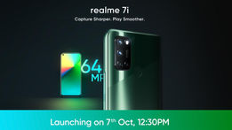 Realme 7i launching in India on October 7: Expected Price, Specifications
