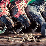 Altes Hockey-Skates