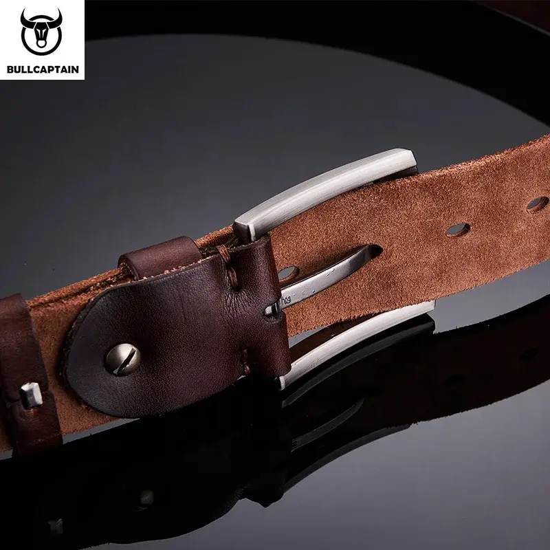 Thumbnail: Belts Men Leather Belts Genuine Men's Real Leather