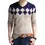 Thumbnail: BROWON Autumn Vintage Sweater Men Collarless Sweater Christmas Sweaters