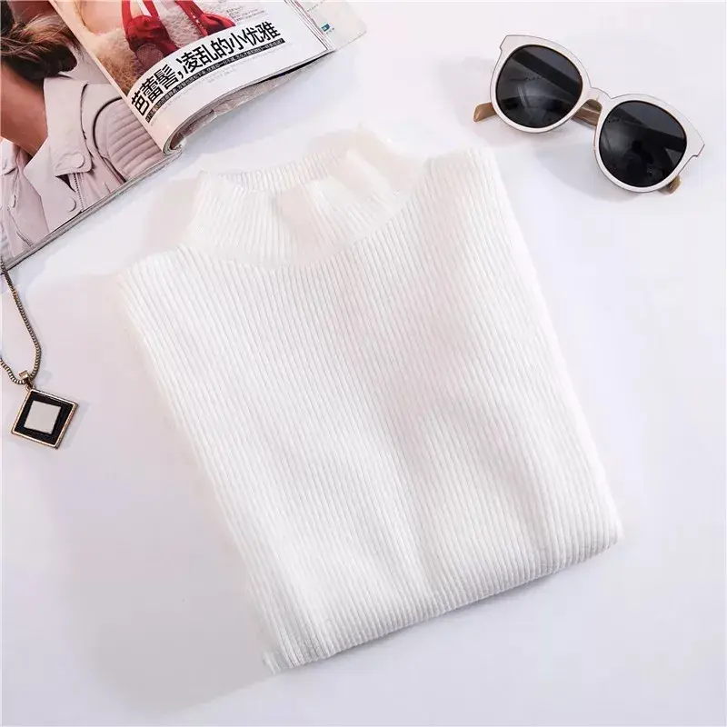 Thumbnail: Marwin New-Coming Autumn Winter Top Pull Femme Turtleneck Pullovers Sweater