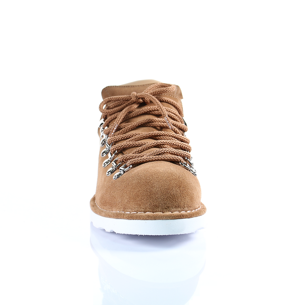 Miniature : Men's Style Suede Mountain Shoes (Dark Beige)