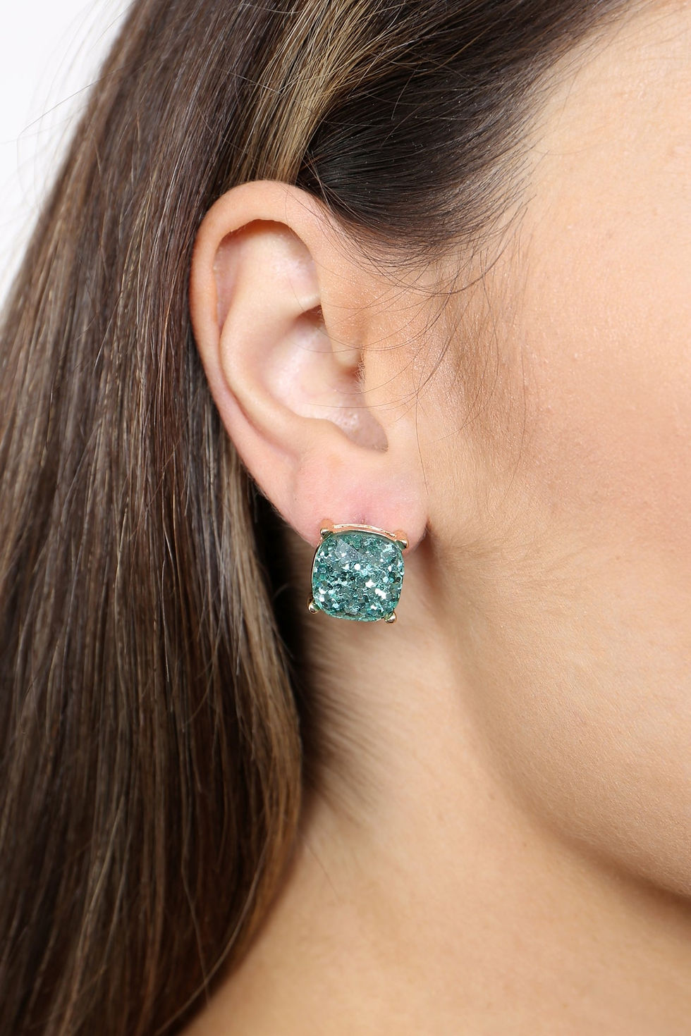 Thumbnail: Ae0333-Glitter Epoxy Stud Earrings