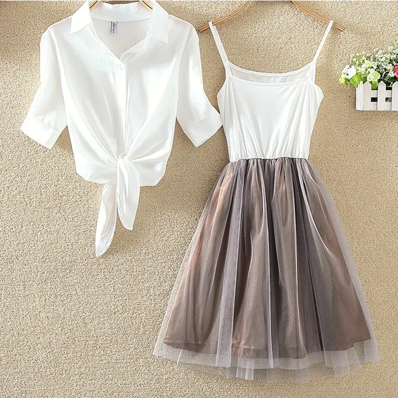 Thumbnail: Cotton Womens Blouse Shirt White Summer Blouses Shirts