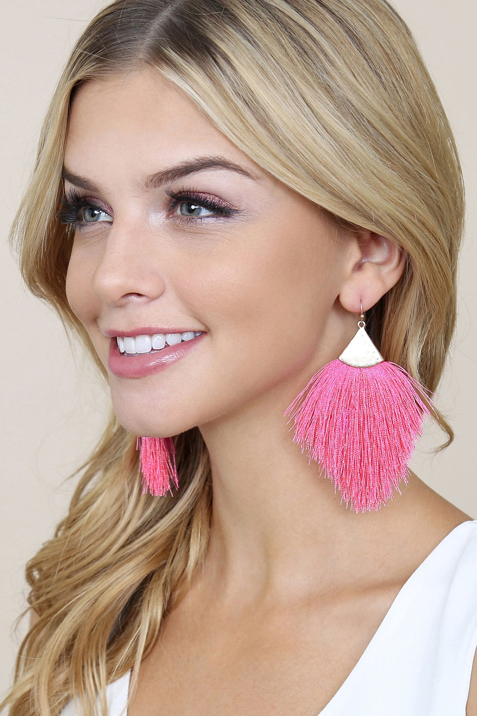 Thumbnail: Tassel Drop Earrings