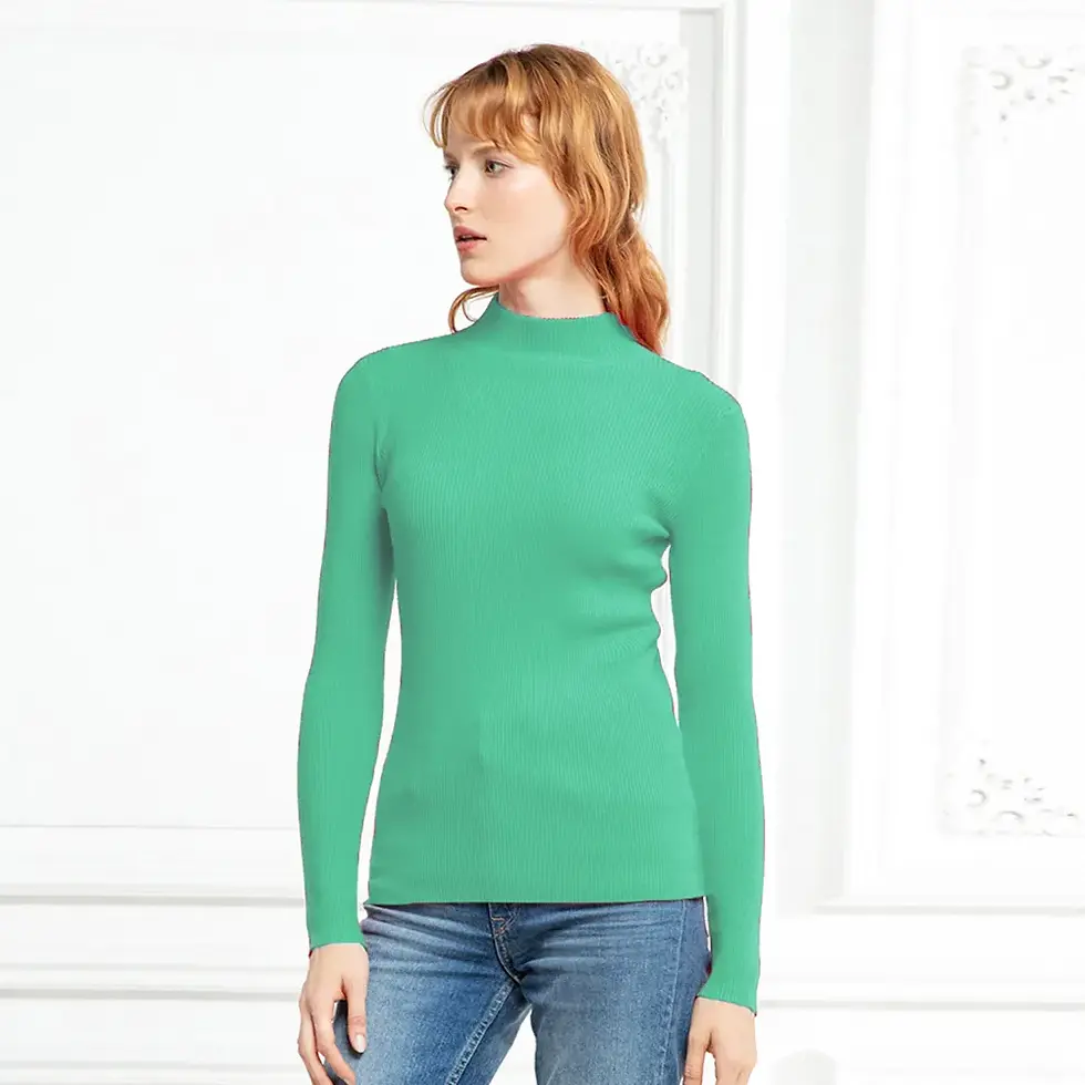 Thumbnail: Marwin New-Coming Autumn Winter Top Pull Femme Turtleneck Pullovers Sweater