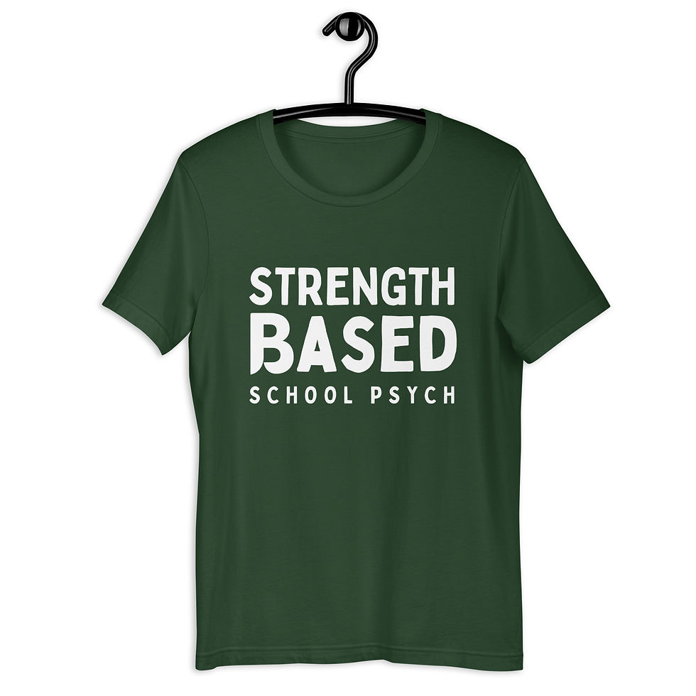 Thumbnail: Strength-Based School Psych Tee – Unisex Staple