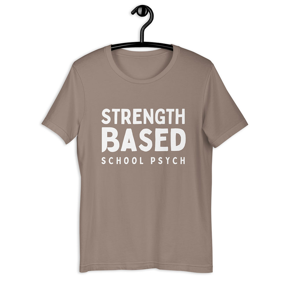 Thumbnail: Strength-Based School Psych Tee – Unisex Staple