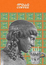 Retro coffee brand poster design with vintage illustration by The Newton Agency