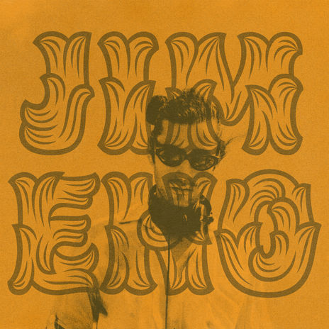 Layered YUM lemon typography poster design with vintage aesthetic