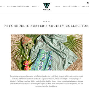 The Newton Agency’s creative direction and design for the Vissla Psychedelic Surfer Society Collection, inspired by surf cult