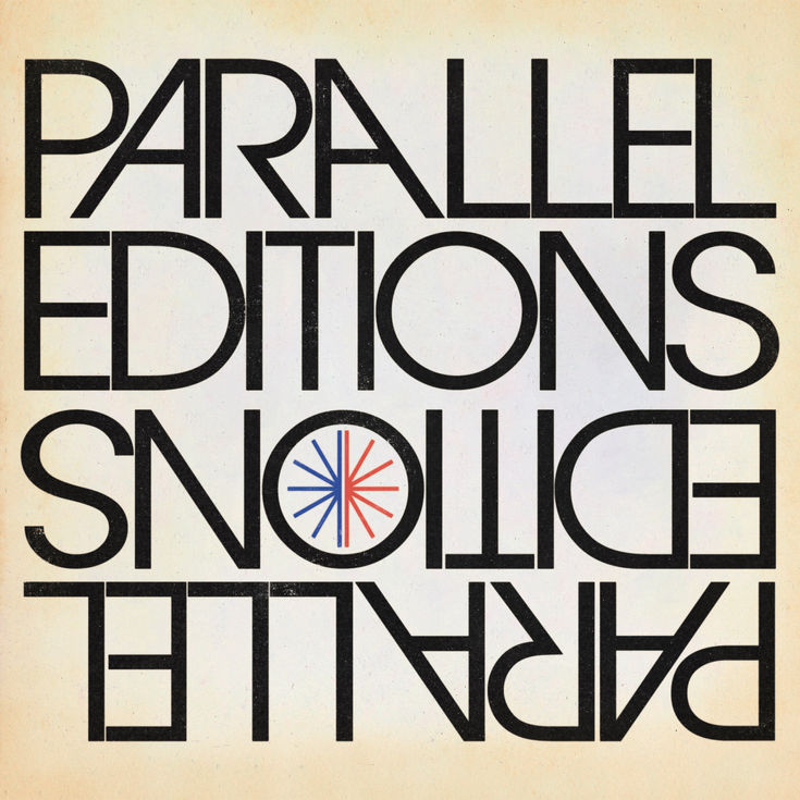 PARALLEL EDITIONS LOGO DESIGN AND BRANDMARK GRAPHIC BY THE NEWTON AGENCY