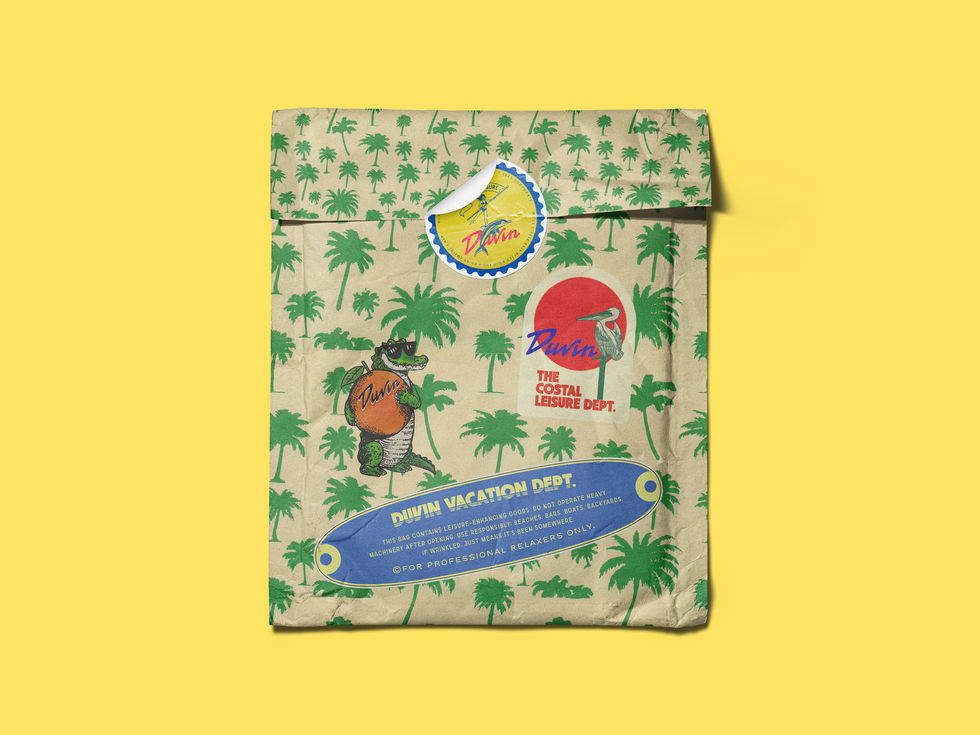 recycled paper package mock