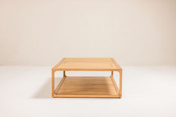 NUWA Collection by Shana Willinsky for CMA Furnishings featuring minimalist outdoor furniture with clean lines, soft proportions, and natural materials designed to harmonize with architectural spaces.