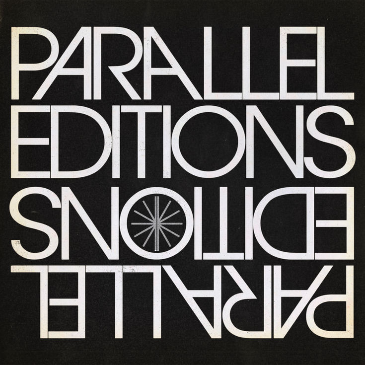 PARALLEL EDITIONS LOGO DESIGN AND BRANDMARK GRAPHIC BY THE NEWTON AGENCY