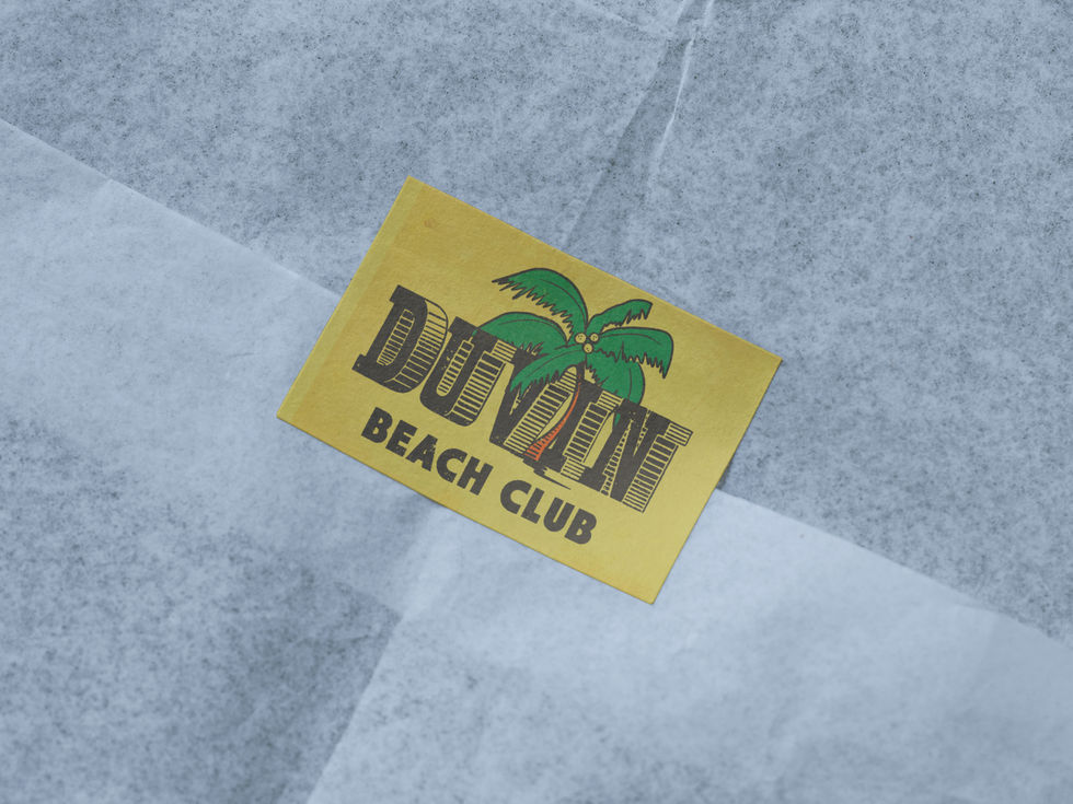 Duvin Design Co. brandmark sticker mockup — brand identity by The Newton Agency Studio