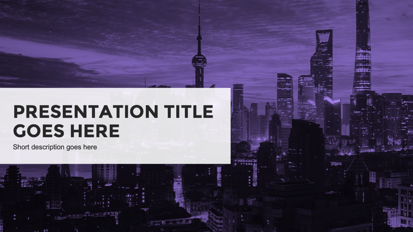 Cityscape Storyline Template