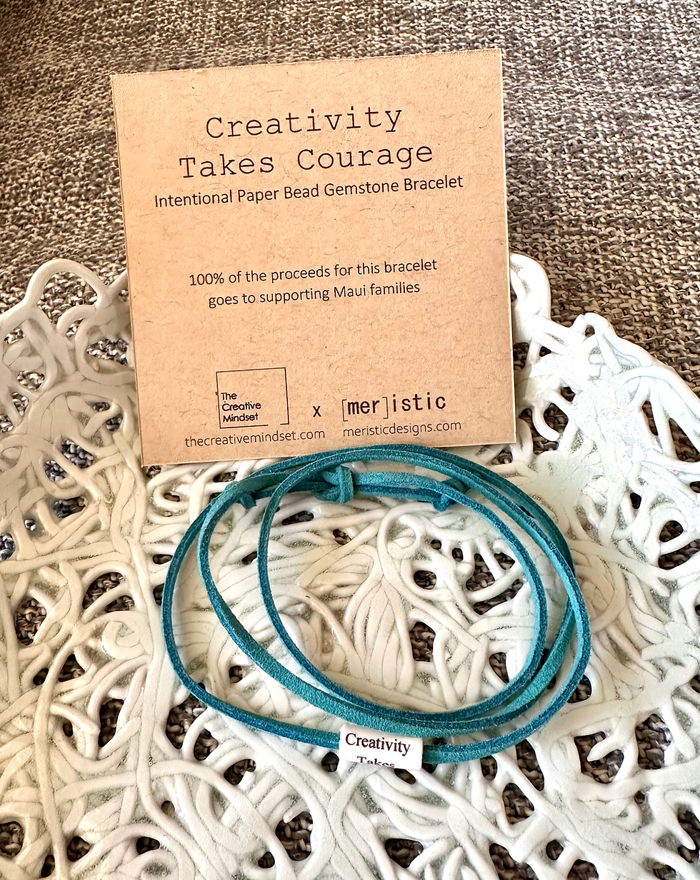 Thumbnail: Creativity Takes Courage Suede Bracelet