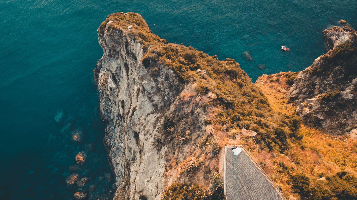 Vista aerea matrimonio Calabria - Drone wedding photography Battista Martino