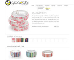 Giacobbi Wireframe Product Page