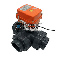 Electric three-way ball valve