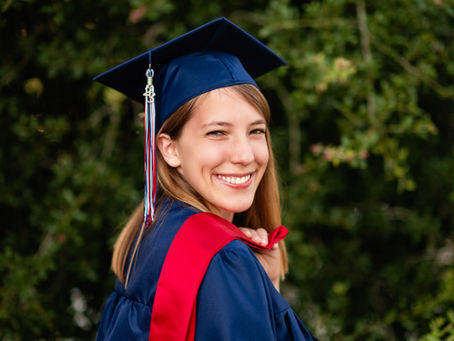 Madelyn’s Senior Portrait Session includes a Feathered Friend